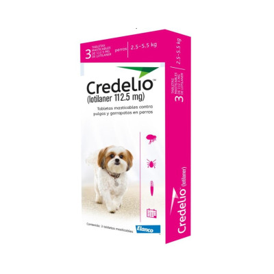 Antipulgas Para Perro Credelio 2,5- 5,5 Kg